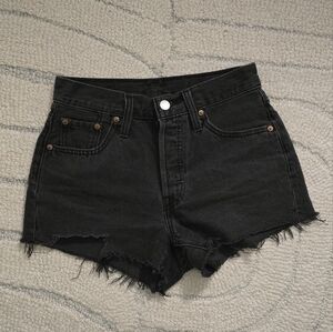 Black Levis 501 Shorts